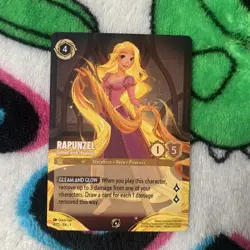 Disney Lorcana Rapunzel Gifted with Healing 4/C1 Promo - Non Foil Near Mint - Image 1