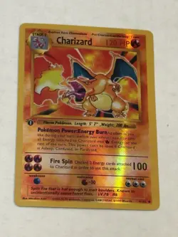 Fan made art work Charizard 4/102 First edition Holo Rare 1999 Pokemon Base Set - Image 2