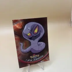 1999 TOPPS POKEMON TV #24 ARBOK RAINBOW FOIL - BLUE LABEL - Image 4