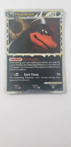 Houndoom (Prime) 82/90 Undaunted Holo Ultra Rare Pokemon LP - Image 1