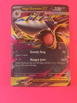 Pokemon TCG Mega Sharpedo EX Double Rare Holo 061/094 Phantasmal Flames - Image 1