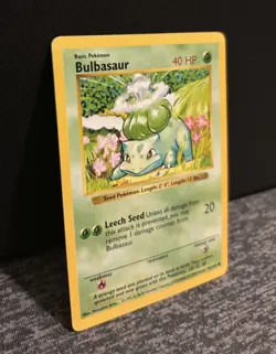 1999 Pokemon Base Set Shadowless Bulbasaur #44/102 - Image 2