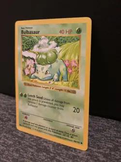 1999 Pokemon Base Set Shadowless Bulbasaur #44/102 - Image 3