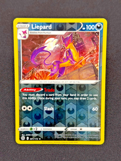 Liepard 091/172 Reverse Holo - SwSh09: Brilliant Stars Pokemon TCG - NM - Image 1