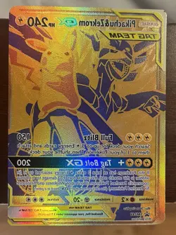 Pokemon Pikachu & Zekrom GX TAG TEAM Promo Full Art Holo MISCUT AND DOT ERROR - Image 2