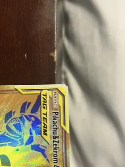 Pokemon Pikachu & Zekrom GX TAG TEAM Promo Full Art Holo MISCUT AND DOT ERROR - Image 5