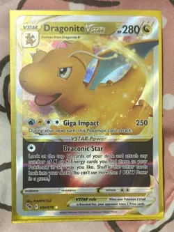 Dragonite VSTAR 050/078 Ultra Rare Holofoil Pokemon GO Pokemon NM - Image 1