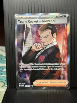 Team Rocket's Giovanni 225/182 Sv10: Destined Rivals Ultra Rare Holo Pokemon TCG - Image 1