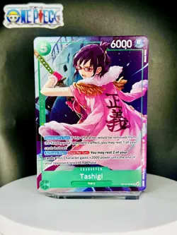 One Piece Card Game 🏴‍☠OP14-029 Tashigi RARE NM Alt Art Foil ENGLISH - Image 1