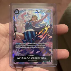 One Piece Mr.2.Bon.Kurei (Bentham) Alt Art OP14-091 SR - Image 3