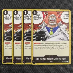 4x After All These Years I’m Losing My Edge| OP11-097 NM | One Piece TCG Playset - Image 1