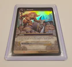 World of Warcraft TCG Owned! Flag Of Ownership Holo Card - Code Scratched & Used - Image 3
