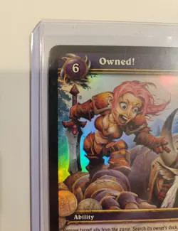World of Warcraft TCG Owned! Flag Of Ownership Holo Card - Code Scratched & Used - Image 5