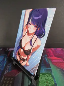 Raiden Shogun Genshin Impact Custom Art Card Video Game Sexy Waifu Collectible - Image 2