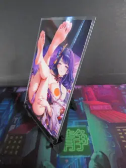 Raiden Shogun Genshin Impact Custom Art Card Video Game Sexy Waifu Collectible - Image 2