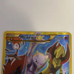 Pokemon Mewtwo EX 163/162 Breakthrough Secret Rare Full Art Holo 170 HP Card - Image 4