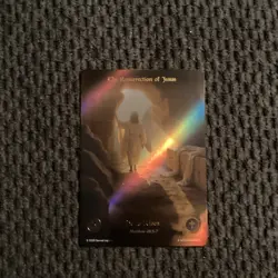 2025 Sacred Legacy: FULL ART - The Resurrection of Jesus 99/100 1st Edition Card - Image 1