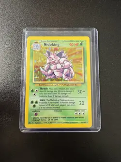 Pokemon Nidoking Holo Rare TCG Card 11/102 Base Set - Image 1