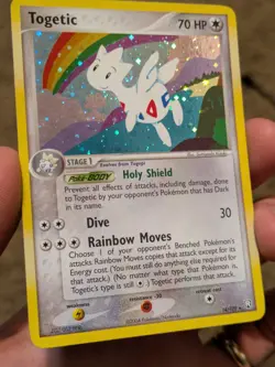 Pokemon TCG Togetic EX Team Rocket Returns Card 14/109 Holo Rare LP - Image 2