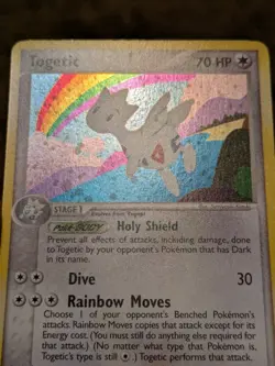 Pokemon TCG Togetic EX Team Rocket Returns Card 14/109 Holo Rare LP - Image 4