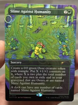 Slime Against Humanity Foil Secret Lair TMNT MTG Ultra Rare Chase Card 7077 - Image 1