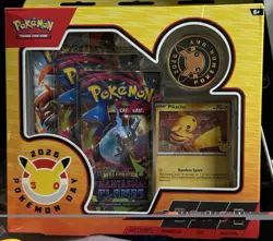 Pokemon Day 2026 TCG Sealed Box Pikachu Promo Card + Coin + 3 Booster Packs - Image 1