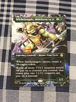 Michelangelo, Weirdness to 11 [Borderless] #214 | Magic TMNT - Image 1