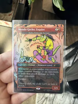 Mondo Gecko, Esquire Kediss, Emberclaw FOIL MTG TMNT Secret Lair NM - Image 1