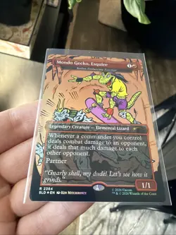 Mondo Gecko, Esquire Kediss, Emberclaw FOIL MTG TMNT Secret Lair NM - Image 2