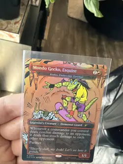 Mondo Gecko, Esquire Kediss, Emberclaw FOIL MTG TMNT Secret Lair NM - Image 3