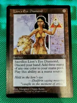 Lion's Eye Diamond Mirage MTG Magic the Gathering 1996 - Near Mint Quality - Image 1