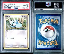 2004 POKEMON EX TEAM ROCKET RETURNS #52 DRATINI LOW POP POP 50! RARE GEM MT 10 - Image 2