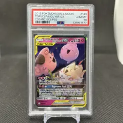 2019 Pokemon S&M Togepi & Cleffa & Igglybuff GX 143/236 Cosmic Eclipse PSA 10 - Image 1