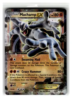 Machamp EX Ultra Rare Fighting Holo XY - Ancient Origins #37/98 [LP] Pokemon TCG - Image 1