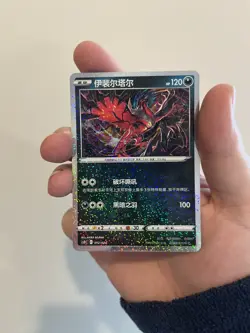 Pokemon TCG S-Chinese Sword & Shield Yveltal Promo 012 Holo US SELLER - Image 1