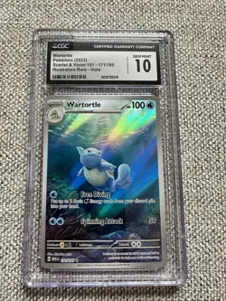 Pokemon Wartortle Illustration Rare Holo 171/165 Scarlet & Violet 151 CGC 10 - Image 1