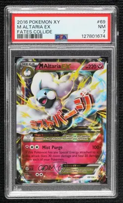 M Altaria EX Pokemon XY Fates Collide PSA 7 - Image 1