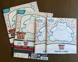 Lot of (2) Pokemon 151 ETB Player's Guides & (2) Outer ETB Sleeves [no box] - Image 1