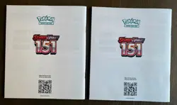 Lot of (2) Pokemon 151 ETB Player's Guides & (2) Outer ETB Sleeves [no box] - Image 3