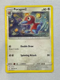 Porygon2 156/214 Uncommon Unbroken Bonds Pokemon Lightly Played - Image 1