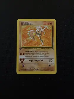 Hitmonlee 1st Edition Pokemon 1999 Fossil 22/62 Lightly Played - Image 1