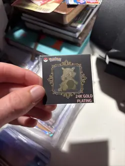 Pokemon 24K Gold Plated Korean Striking Popping Candy Sticker - Cubone - Image 1