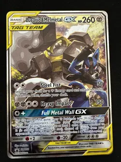 Pokemon TCG Lucario & Melmetal GX SM192 Tag Team Promo Near Mint - Image 1