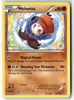 Meloetta ⭐ 86/113 Rare Legendary Treasures 2013 Pokemon NM - Image 1