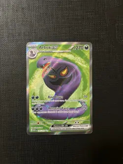 Pokemon TCG Arbok EX 185/165 Scarlet & Violet 151 Ultra Rare Near Mint NM - Image 1
