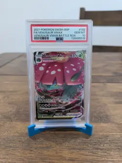 Pokemon TCG Venusaur VMAX SWSH102 Sword & Shield Promo PSA 10 - Image 2