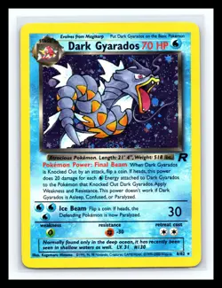 💥 DARK GYARADOS Holo Rare # 8/82 | TEAM ROCKET SET | Pokemon 2000 TCG Vintage - Image 1