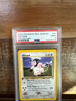 2000 POKEMON NEO GENESIS 1ST ED #41 MILTANK PSA 9 - Image 2