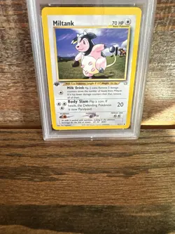 2000 POKEMON NEO GENESIS 1ST ED #41 MILTANK PSA 9 - Image 3