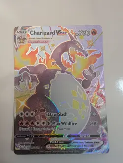 Pokemon TCG Charizard VMAX Shining Fates SV107/SV122 Holo Shiny Holo Rare - Image 1